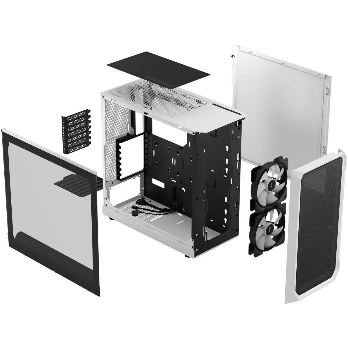 Fractal Design Focus 2 (White) Mesh Mid-Tower Gaming Case Fractal Design Focus 2 (White) Mesh Mid-Tower Gaming Case